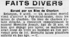 Fait divers du Petit Marseillais (1906)